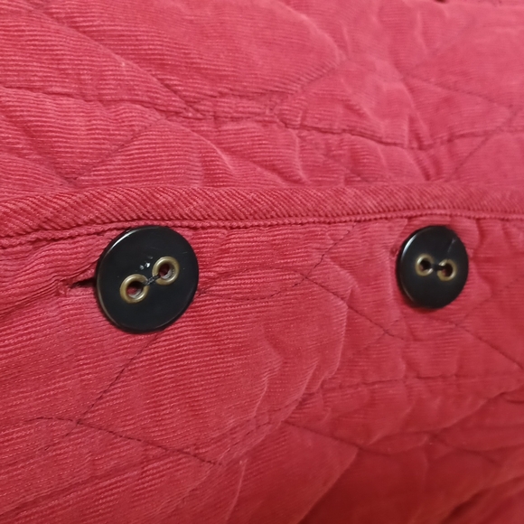 Habitat Burgundy Quilted 3 Button Vest, Size S - Picture 4 of 6